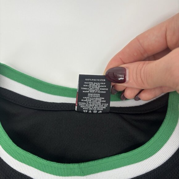 Boston Celtics NBA Sleeveless Jersey #46 Mens Size Large Tank Top Black Green - Picture 7 of 9